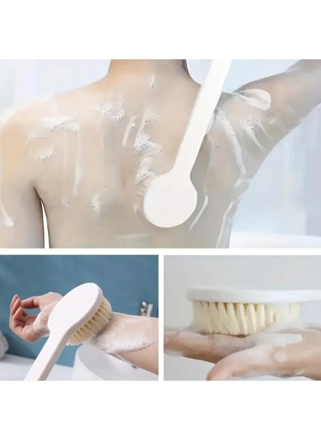 EasyLife - Long Handle Nylon Bath Brush Soft Body Scrubber Shower Exfoliator - Image 1