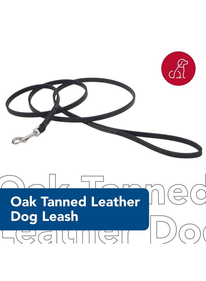 كوستال مقود الكلب Coastal Pet Circle T من الجلد المدبوغ بلون البلوط - ملحق متين للكلاب مثالي لتدريب المقود - أداة مريحة للجراء والكلاب مصنوعة من جلد محبب بالكامل - لون بني فاتح، 3/8 بوصة × 6 أقدام - Image 2