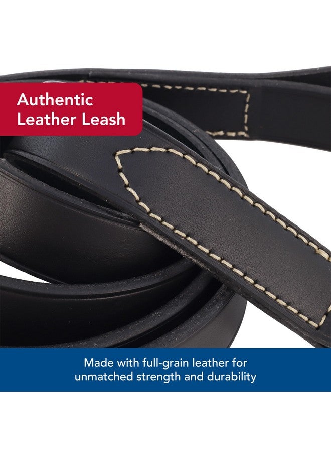 كوستال مقود الكلب Coastal Pet Circle T من الجلد المدبوغ بلون البلوط - ملحق متين للكلاب مثالي لتدريب المقود - أداة مريحة للجراء والكلاب مصنوعة من جلد محبب بالكامل - لون بني فاتح، 3/8 بوصة × 6 أقدام - Image 3