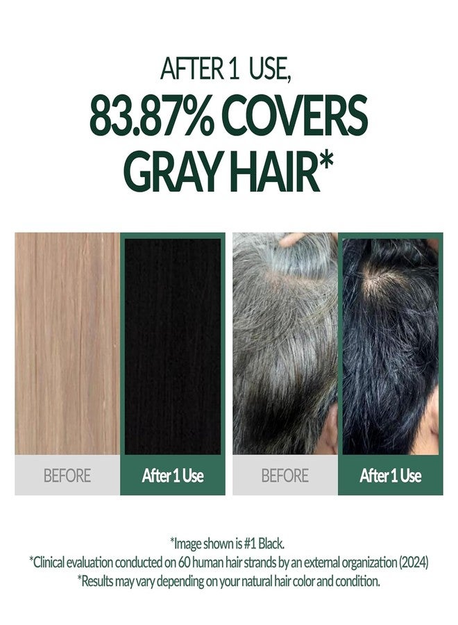 MODA MODA MODAMODA Water Coloring Hair Dye, Dark Brown Color with Gentle Gray Coverage, Vegan & Cruelty-Free, Hair Color For Women & Men, All Hair Types, 0.35 oz x 4 Pack (No Dye Kit) - Image 4