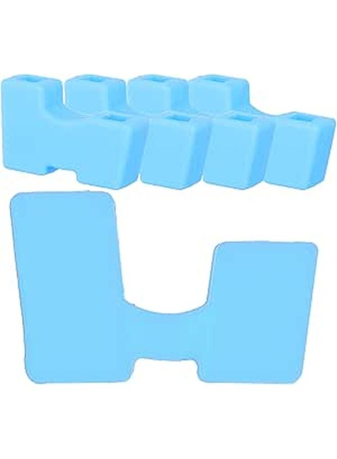 5Pcs Non Slip Silicone Chopstick Training Aid Set with Connector for Kids and Seniors - Image 1