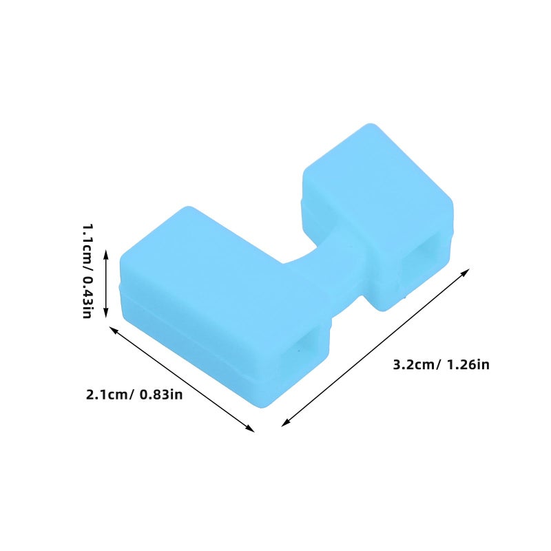 5Pcs Non Slip Silicone Chopstick Training Aid Set with Connector for Kids and Seniors - Image 3