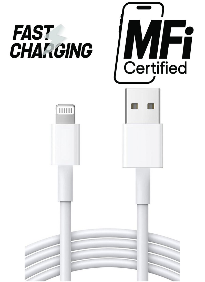 Lemon iPhone Charger Cable 1M [MFi Certified] Lightning Cable iPhone Cable 2.4A Lightning Cord Compatible for iPhone 14/14 Pro/14 Plus/14 Pro Max, iPhone 13 Pro 12 Pro Max 11 XS 7 Plus 6S ipad Pro  - Image 1