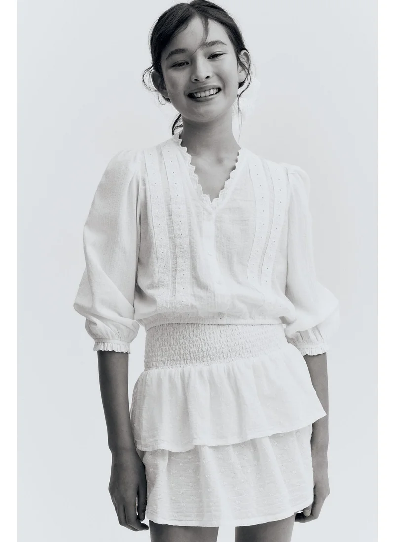 اتش اند ام Smocked skirt