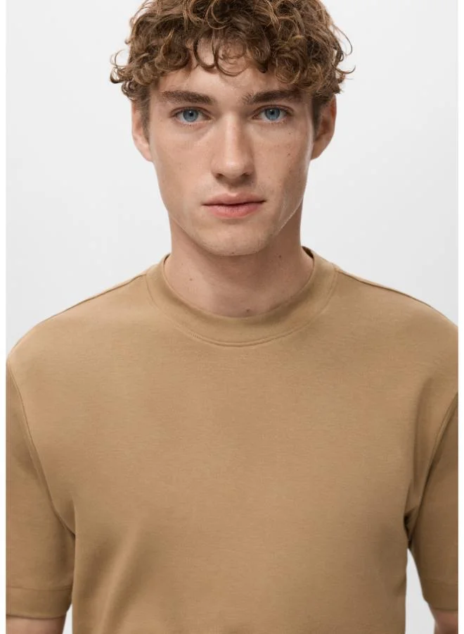 Mango Man  Medium weight regular fit T-shirt for Men | Best Price UAE