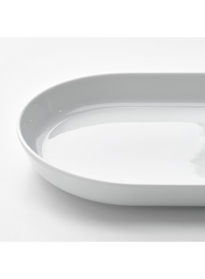 Zaboon Serving Plate, White, 27X15 Cm - Image 4