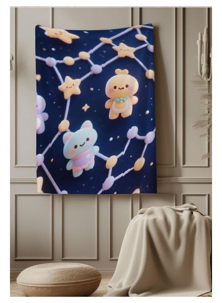 عام بطانية رقيقة من الفانيلا (دافئة ومريحة، ومناسبة للنوم واستخدام الألعاب وإزالة الغبار ومقاومة للرمل) 150 سم * 200 سم - 68 - Image 3