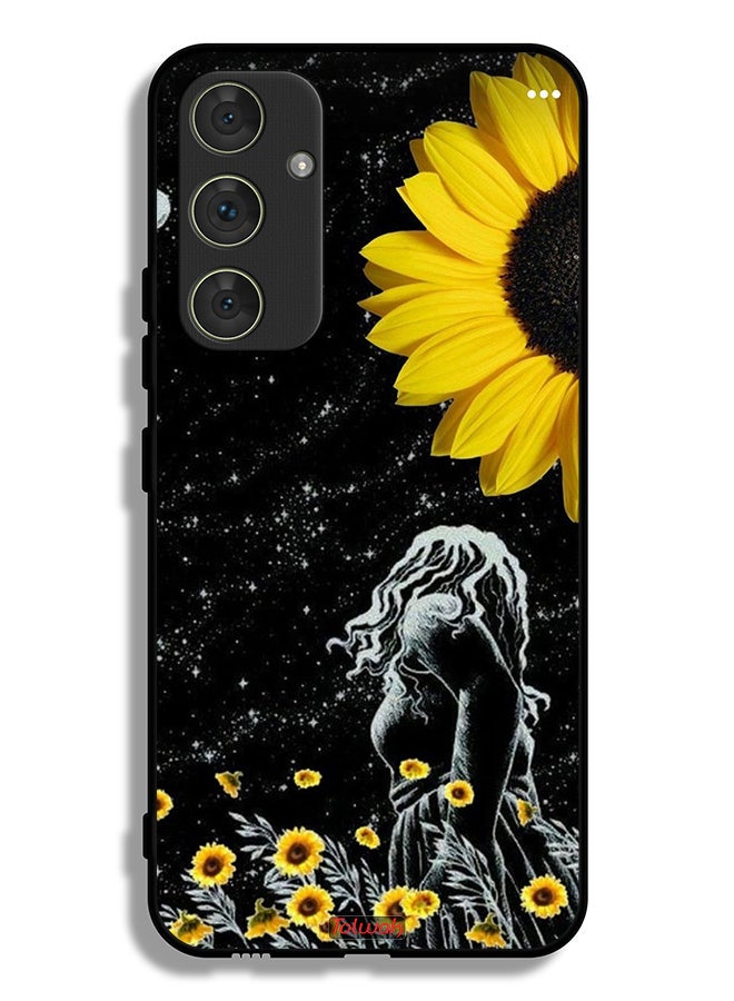 Tolwak Samsung Galaxy A54 5G Protective Case Cover Girl Look At Moon Art - Image 1