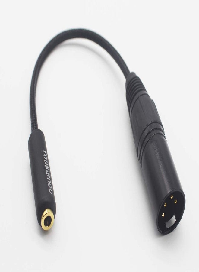 Youkamoo 4-Pin XLR to 4.4mm Balanced 4 Pole Female Headphone Audio Adapter Cable 15CM, 8 Core Silver Plated Adapter Cable - Image 4