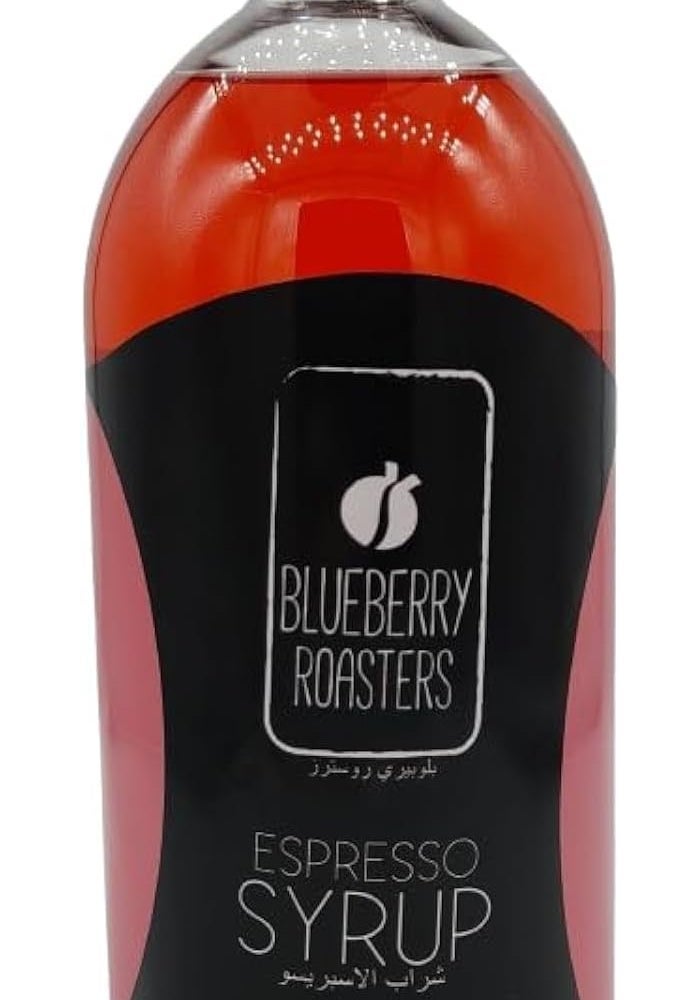 Blueberry Roasters Rose Syrup - 1000 ml Espresso Syrup for Beverages and Desserts