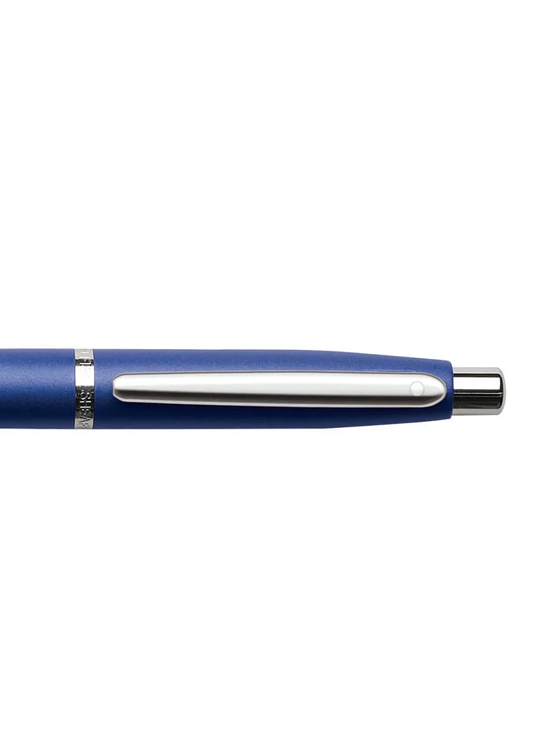شيفر Sheaffer® VFM Neon Blue مع قلم حبر جاف بحواف من الكروم