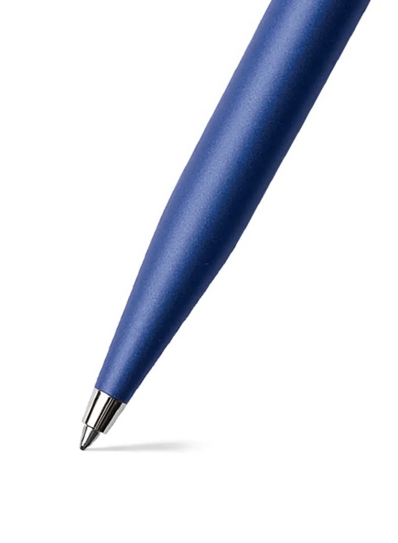 شيفر Sheaffer® VFM Neon Blue مع قلم حبر جاف بحواف من الكروم