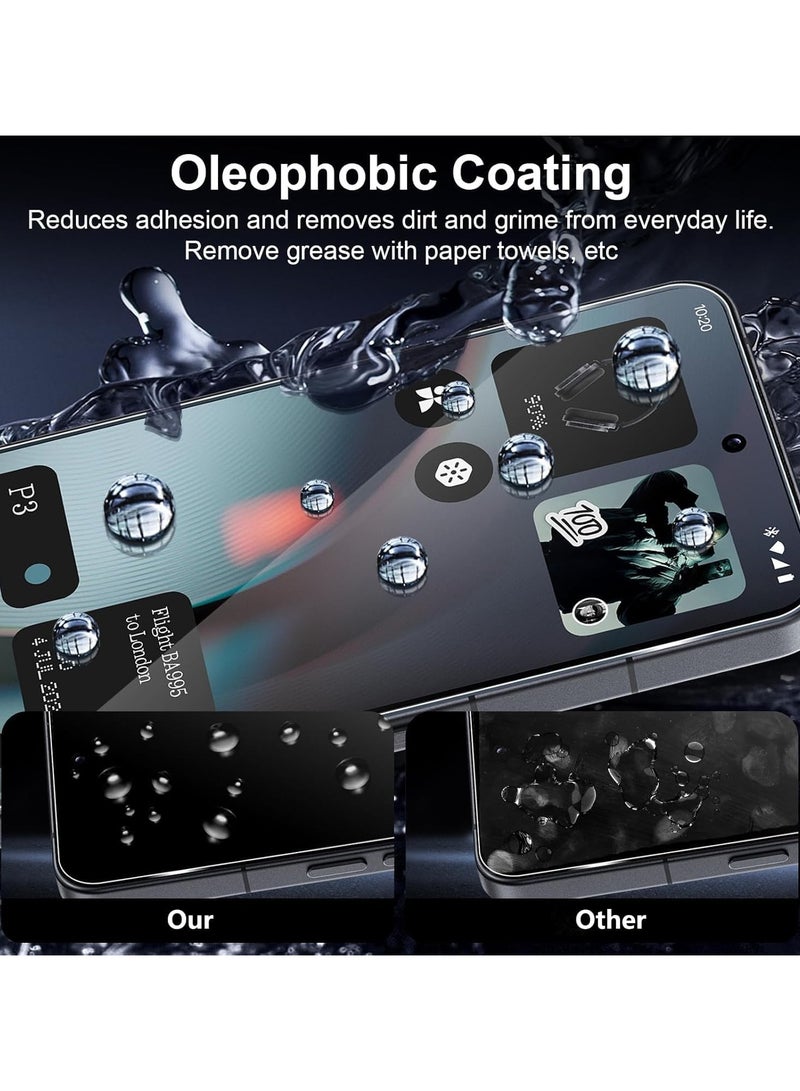 عام واقي شاشة متوافق مع Nothing Phone 3 2025 - 【2+2 قطعة】 واقي شاشة وعدسة كاميرا، زجاج مقوى 9H عالي الوضوح مقاوم للخدوش وخالٍ من الفقاعات - Image 4