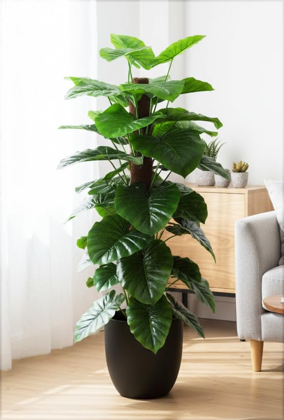 Kaykon Big Artificial Tree Money Plant Tree for Home Decor Without Pot - 5 Feet/60 inch - Image 1
