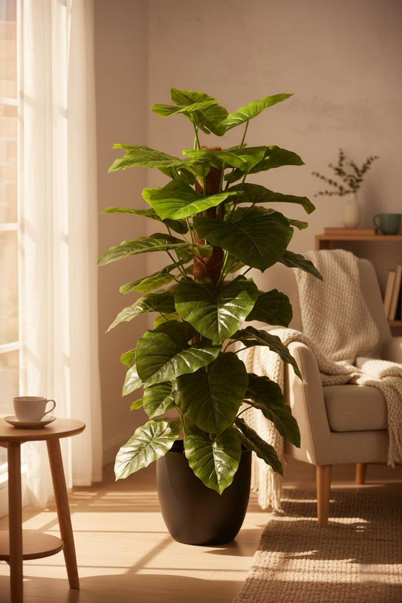 Kaykon Big Artificial Tree Money Plant Tree for Home Decor Without Pot - 5 Feet/60 inch - Image 5