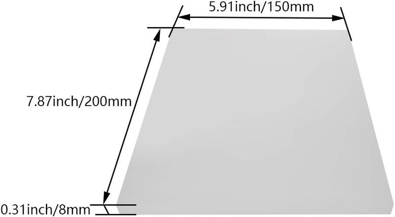 Utoolmart Leather Punch Pad Plastic Mute Punching Hole Mat Stamping Cutting Board for DIY Sewing Craft Tool 7.87 x 5.91 x 0.31 inch 1pcs - Image 3