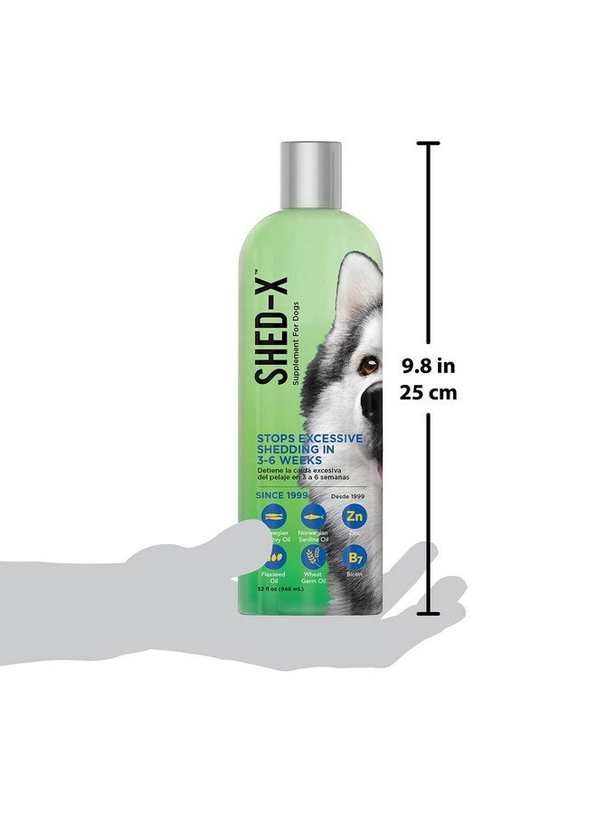SynergyLabs Shed-X Liquid Dog Supplement, 32oz - 100% Natural - Helps Dog Shedding, Fish Oil for Dogs Supports Skin & Coat, Dog Oil for Food with Essential Fatty Acids, Vitamins, and Minerals - Image 3