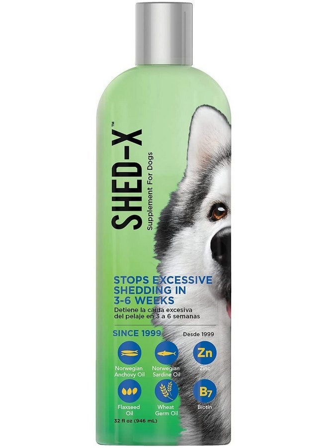 SynergyLabs Shed-X Liquid Dog Supplement, 32oz - 100% Natural - Helps Dog Shedding, Fish Oil for Dogs Supports Skin & Coat, Dog Oil for Food with Essential Fatty Acids, Vitamins, and Minerals - Image 1
