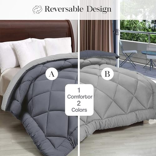 FRESH FROM LOOM Microfiber All Seasons Collection 300 GSM Bed Size Winter Reversible AC Comforter: Premium Razzai Quilt Blanket for Single Bed (Walnut and Cream, 60x90 Inches) - Image 3