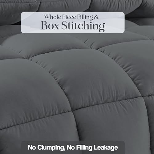 FRESH FROM LOOM Microfiber All Seasons Collection 300 GSM Bed Size Winter Reversible AC Comforter: Premium Razzai Quilt Blanket for Single Bed (Walnut and Cream, 60x90 Inches) - Image 5