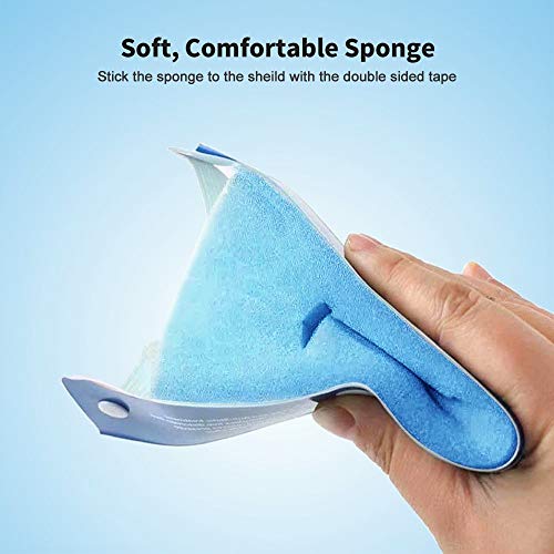 Sable Kids Safety Face Shield 10 Pack - Reusable, Adjustable, Transparent, Full Face Cover, Anti-Saliva, Windproof, Dustproof, Eyes and Face Protection - Image 3