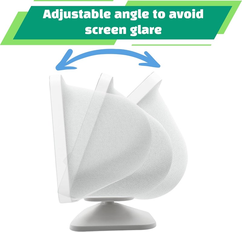 SINTRON Adjustable Magnetic Stand Mount for Shᴏw 8 3rd gen, Smart Display Stand Holder with 360 Degree Rotation, Swivel & Tilt Function, Anti-Slip Base - White Compatible with iPhone 12 & newer models - Image 3