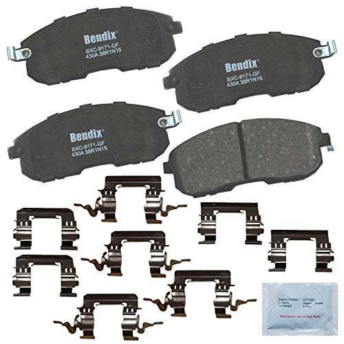 Bendix Priority1 CFC430A Ceramic Front Brake Pads for Select Models INFINITI G35, I30, Nissan 350Z, Altima, Juke, Maxima, Sentra, Tiida - Image 1