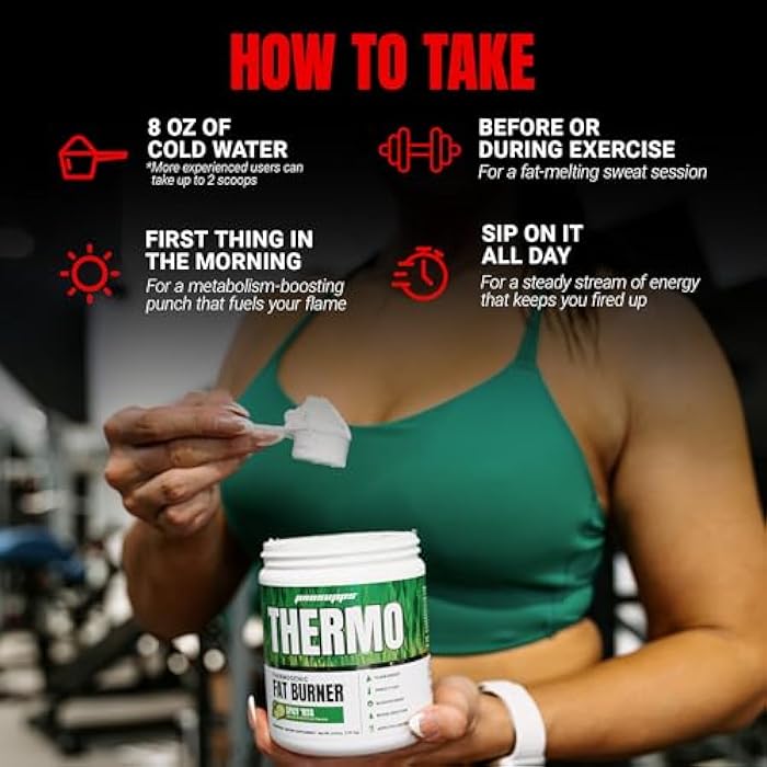 PROSUPPS Thermogenic Fat Burner Powder, Spicy Rita - Weight Loss & Metabolism Booster Pre Workout Supplement for Women & Men - Supports Appetite Control & Boosts Energy - Gluten-Free - 25 Servings - Image 4