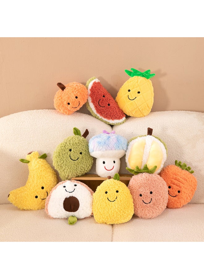 Cartoon Eight Inch Soft Fruit Doll Grab Machine Doll Wedding Throw Doll Children's Doll Plush Toy Wholesale-Color:Pumpkin-Height:20- About 25cm (0.1kg) - Image 2