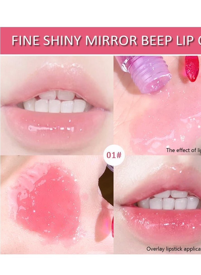 SYOSI 2PCS Color Changing Lip Oil Magic Cosmetics Gloss, Warm Change Moisturizing Soft Brush Long Lasting Nourishing Glow Non-sticky Primer Tint - Image 2