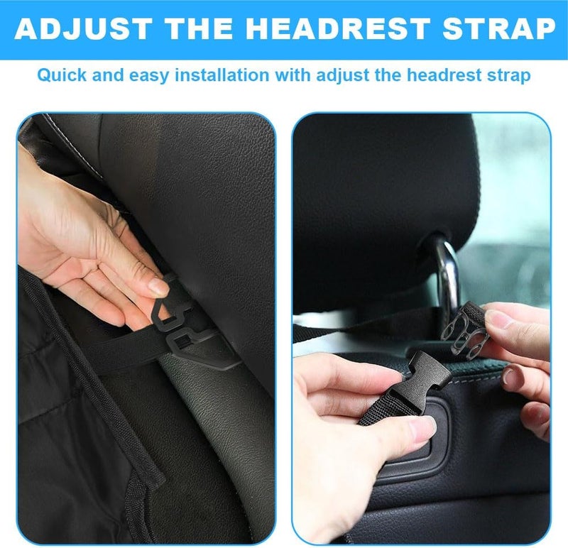 HOTUT Child Seat Pad - Non-Slip Water-Repellent Car Seat Protector with Mesh Pockets - Image 5