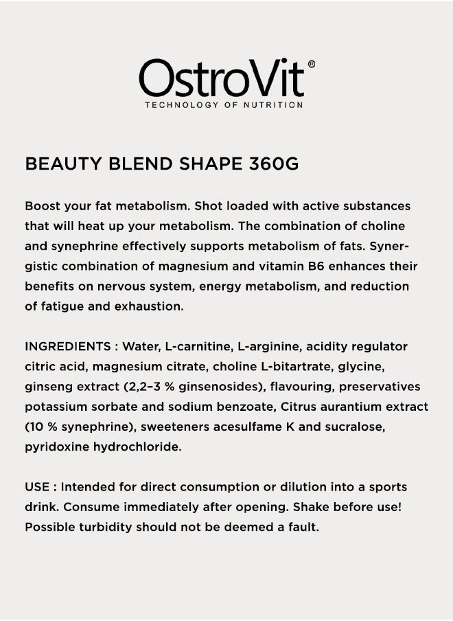 OstroVit Beauty Blend Hair & Skin & Whey protein & Marine collagen & Hyaluronic acid, 360 Grams, French Vanilla  - Image 5