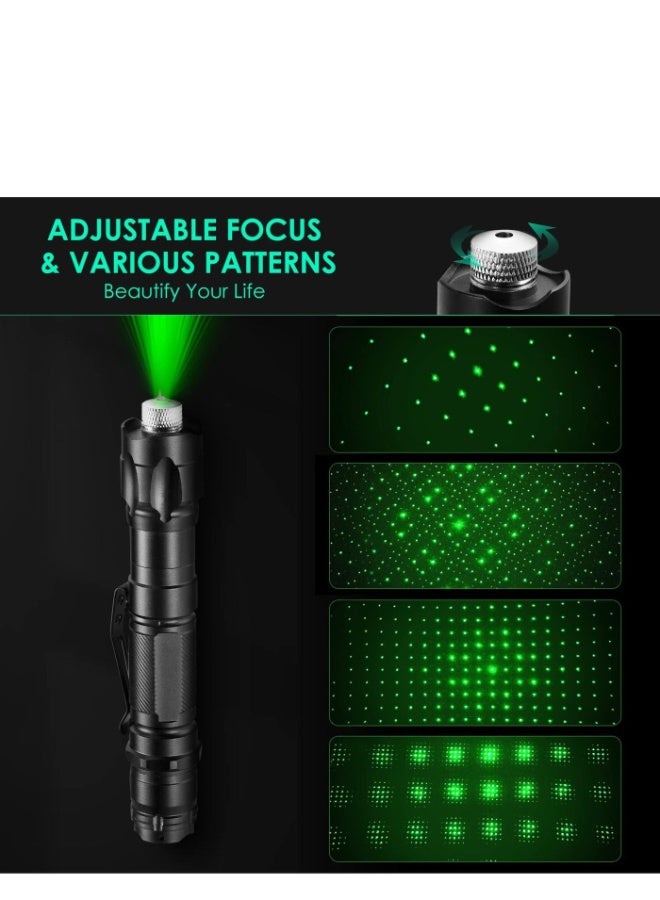 hilimse 3000 Lumen Round Aluminum LED Laser Pointer with Various Lighting Patterns, High Performance, Rechargeable Set,Gift Package - Image 2