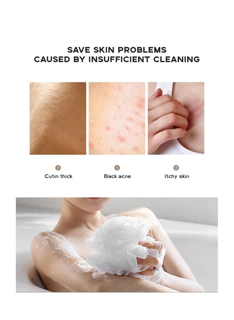 Spaceshoop Exfoliating Loofah Sponge Ultra Soft Round Bath Sponge - Image 3