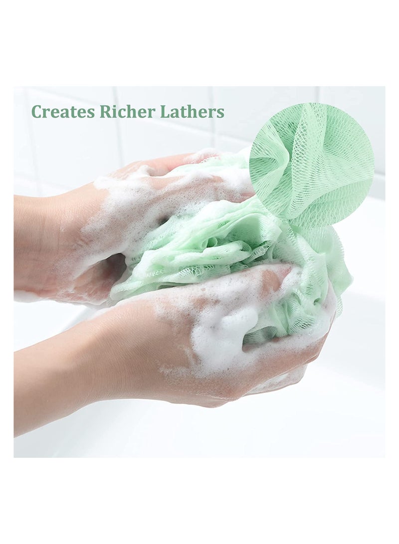 Spaceshoop Exfoliating Loofah Sponge Ultra Soft Round Bath Sponge - Image 4