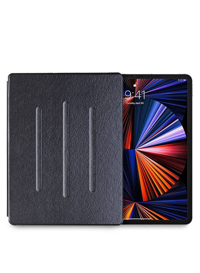 Wtech Folio Flip Trifold Leather Stand Case Cover for Apple iPad Pro 12.9 inch 2021 - Image 1