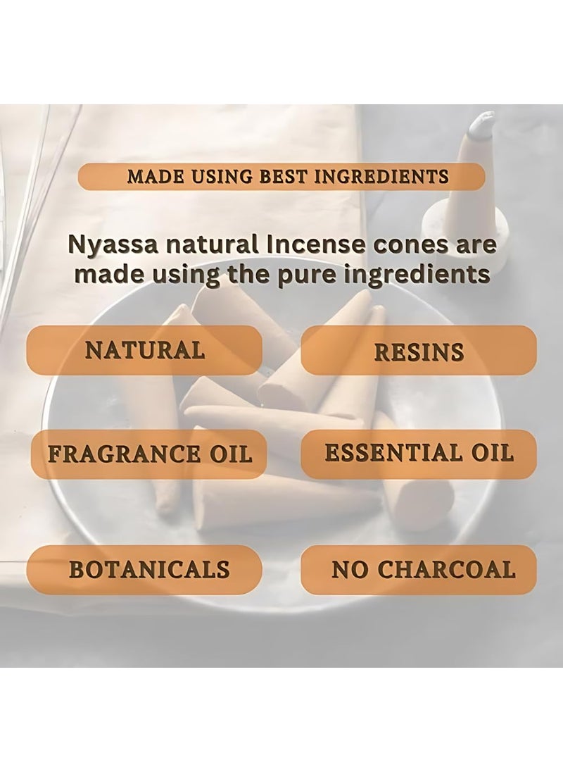 Nyassa Nyassa Parijat Highly Scented Incense Cone in Tin Box (Approx. 40 Cones) 100gm  - Image 5