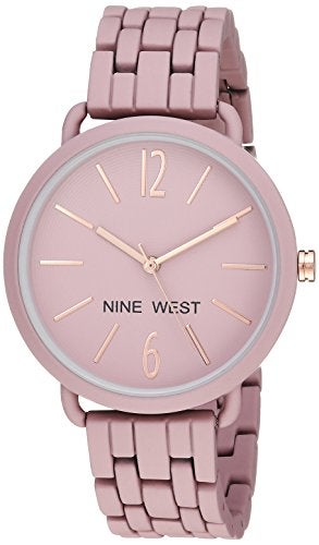 Nine West Women's Quartz Metal and Alloy Dress Watch, Color:Purple - Image 2