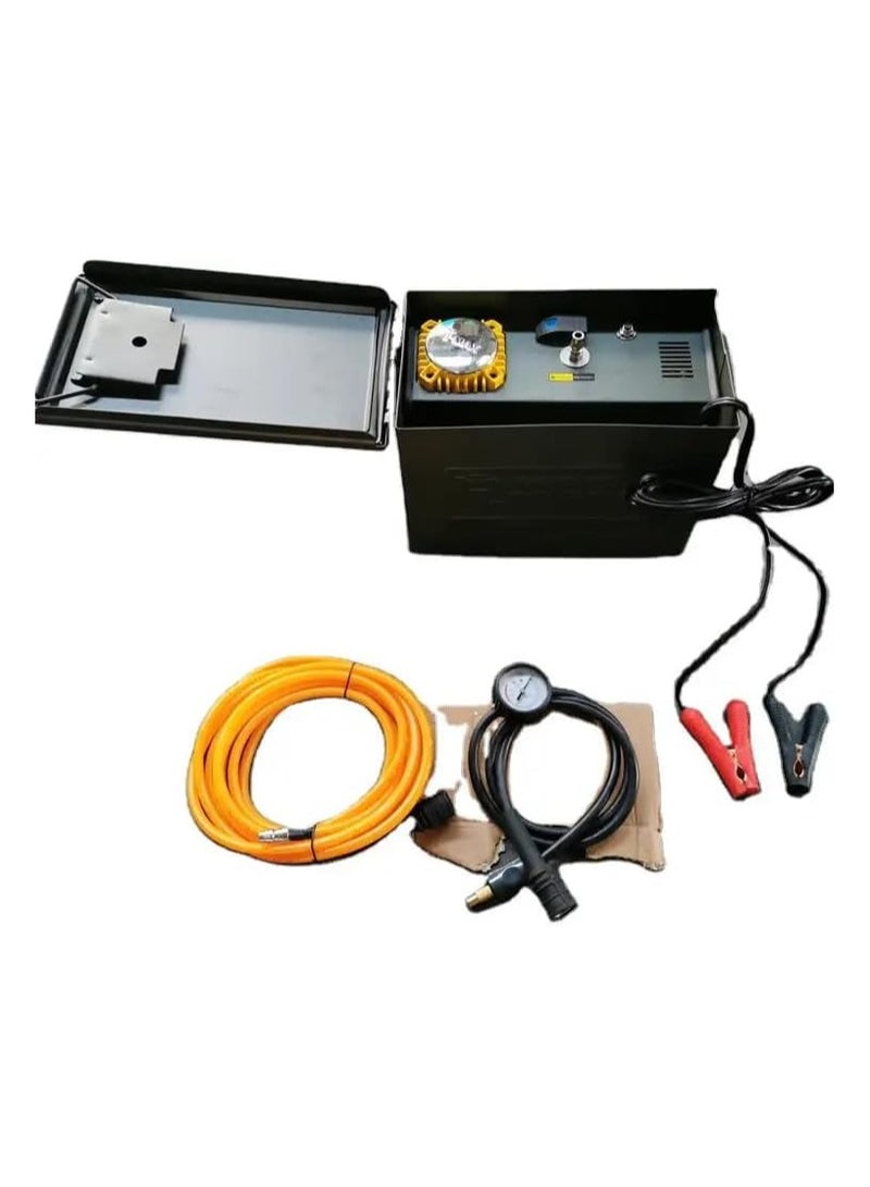 SHEZA STAR Portable Air Compressor with Pressure Gauge, Tyre Inflator, and Jumper Cables - Image 1