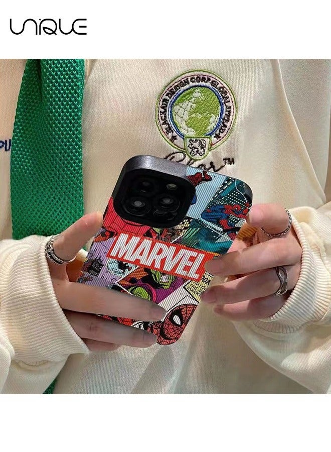 يونيك متوافق مع غطاء هاتف ايفون 16 برو ماكس، جراب سبايدر مان، غطاء هاتف مارفل موفي - غطاء هاتف تويا - غطاء هاتف أنيق ووسيم - TPU حماية من السقوط - Image 2