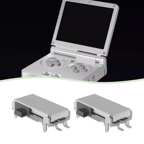 Create idea 5Pcs Power Volume On Off Side Button Replacement Volume Slider Switch Compatible with Nintendo Game Boy Advance GBA SP Compatible with DS Lite - Image 2