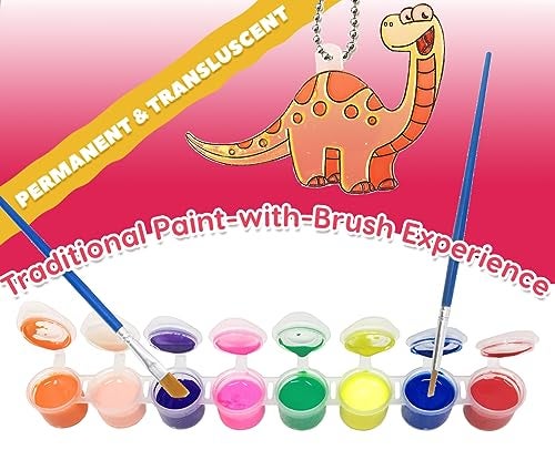 AoneFun طلاء صائد الشمس - 2 شريط + 2 فرشاة - طلاء فن نافذة زجاج ملون شفاف مجموعة طلاء صائد الشمس - Image 3