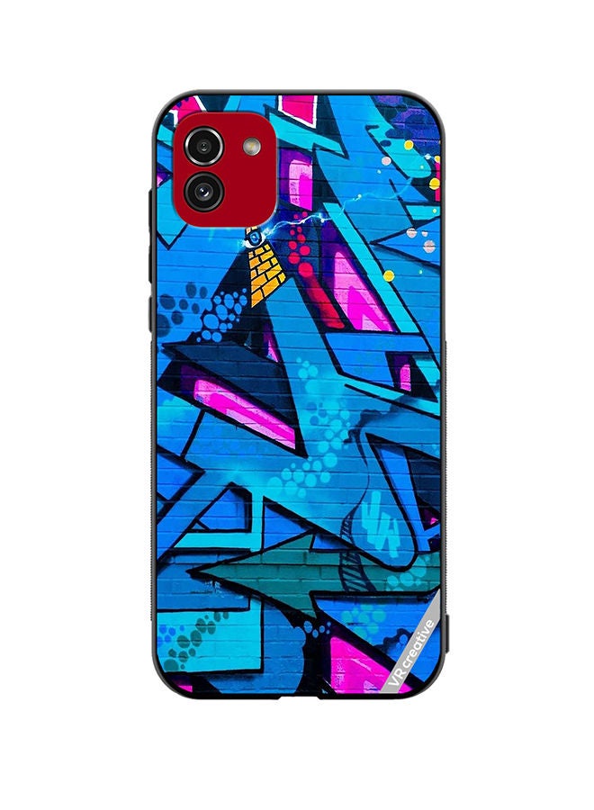 VR CREATIVE Protective Case Cover For Samsung Galaxy A03 Graffitti Artwork Design Multicolour - Image 1