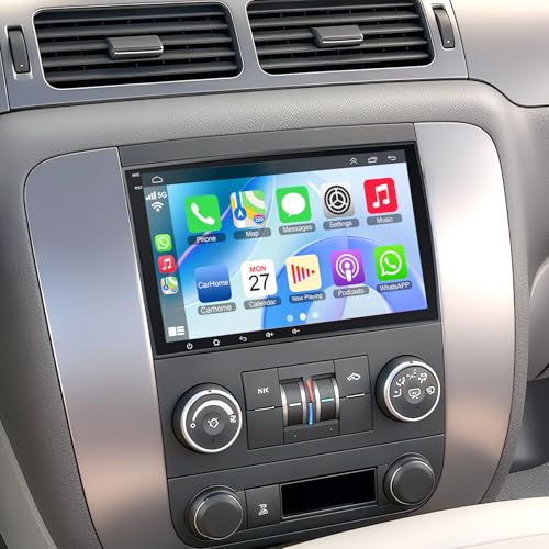 electrosmart 4G64G Car Radio for 20072012 Chevrolet Chevy Silverado Impala GMC Sierra Acadia Enclave Yukon Buick 8 IPS Touch Screen Car Stereo with GPS Wireless CarPlayAndroid Auto Backup CameraDSPSWC - Image 1