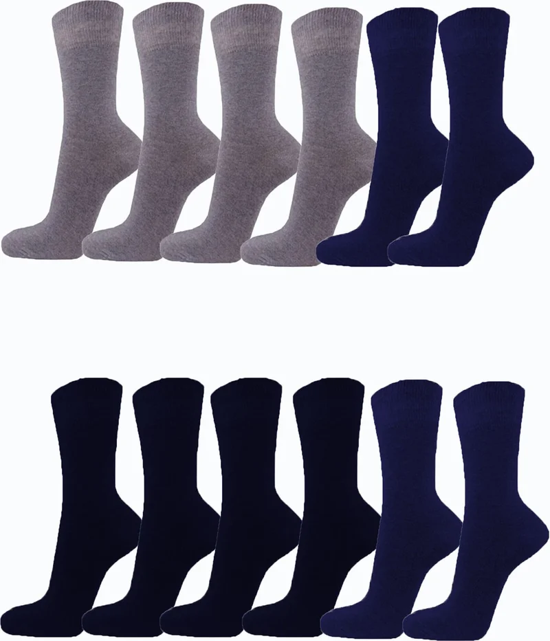 Hepsine Rakip Rival to All 12LI Men's Waiter Boy Socks Cotton Solid Color Non-Squeezing