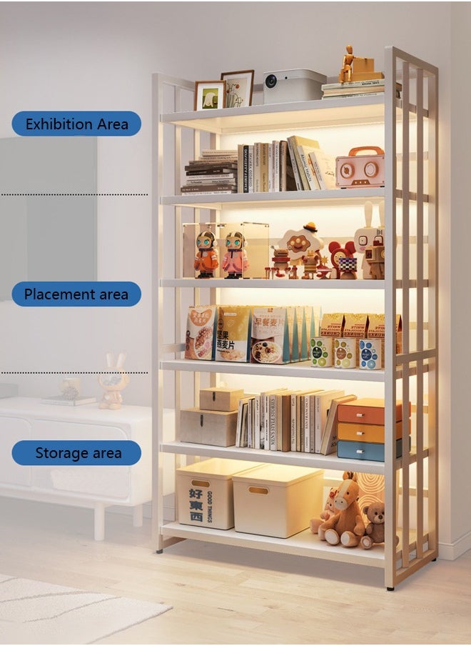 ZCM-HAPPY - Home Bookshelf Floor-Standing Bookcase Storage Rack Picture Book Rack Shelf Multi-Layer Storage Rack 178x60x25cm - Image 1