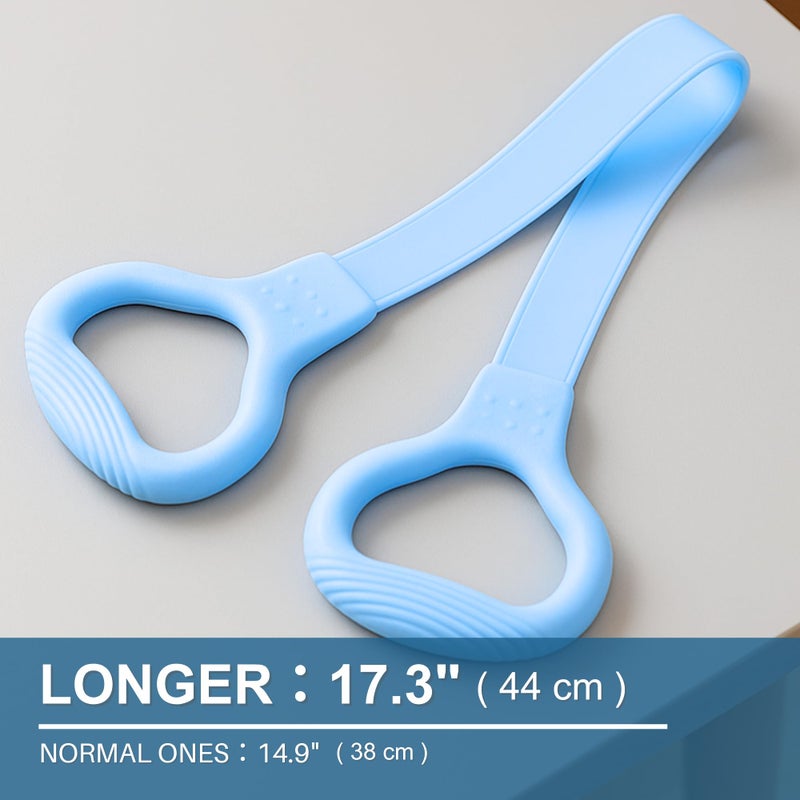 LEZER Figure 8 Resistance Band, Fitness Elastic Rope, Execrise Workout for Arm, Back, Chest and Shoulder, Yoga, Pilates, Physical Therapy, Stretching Equipment, Blue - Image 5