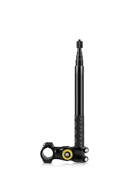 Motorcycle Bike Selfie Stick Handlebar Mount Camera Bracket 27.9cm-113.5cm Adjustable Length with 1/4 Inch Screw Replacement for INSTA360 X2/X3