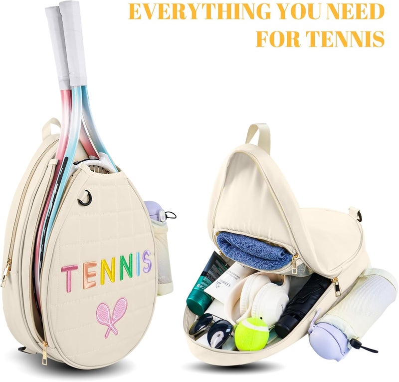 NZNDB Women's Tennis Sling Crossbody Backpack - Water Resistant Tennis Bag - Image 3
