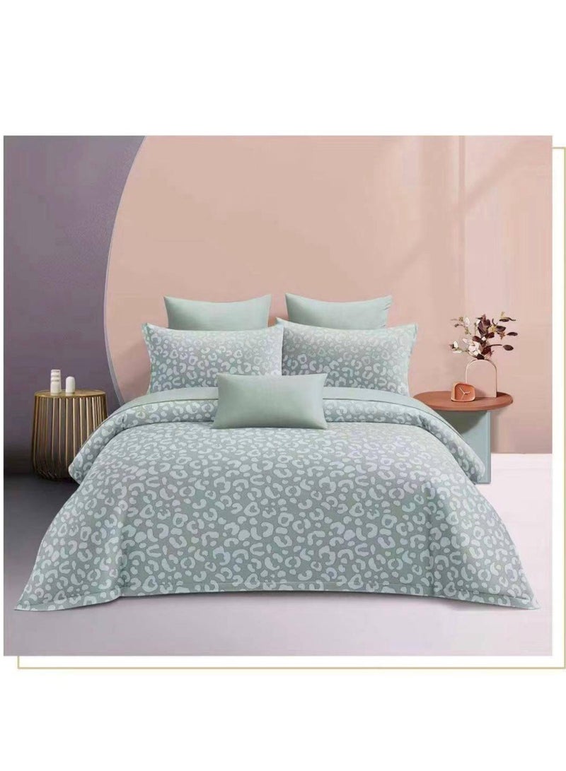 6Pcs Bedding Set Solid Color Luxury Bedding Duvet Cover Set King Size Bed Set King Size Set